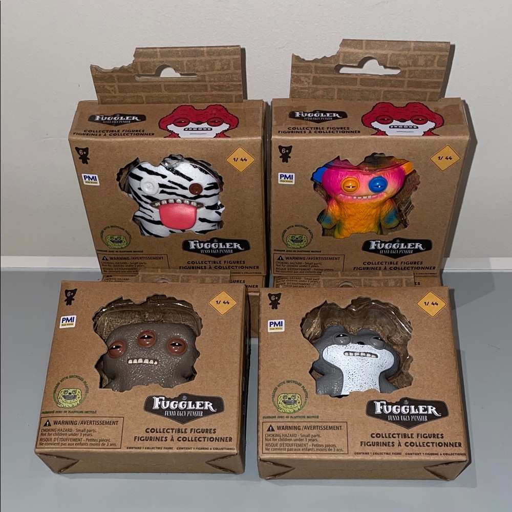 SET OF 4 Fuggler Collectible Figures – NEW IN BOX